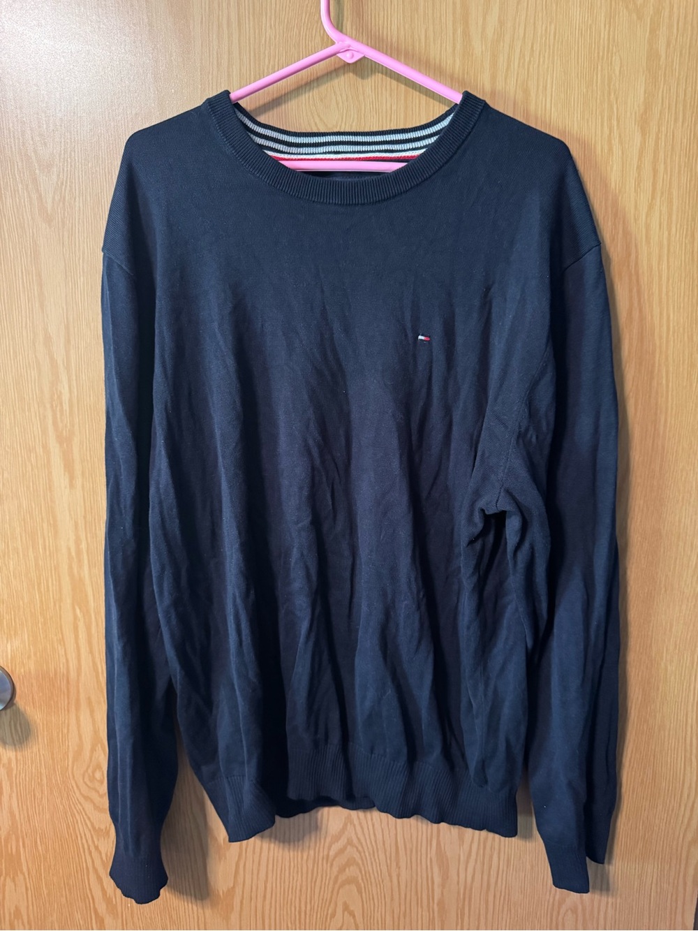 Tommy Hilfiger Mens Classic Crewneck Sweater in Navy
